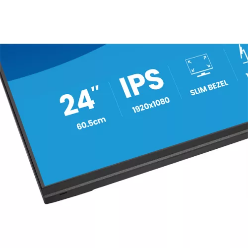 IIYAMA ProLite monitor, IPS, 27", 1920x1080, 16:9, 350 cd/m˛, 4ms, 1500:1, HDMI/DisplayPort/USB