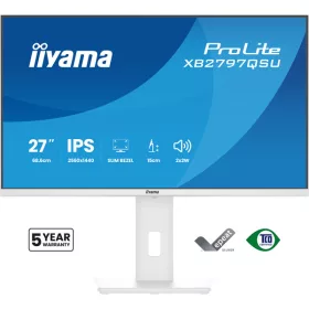   IIYAMA ProLite monitor, IPS, 27", 2560x1440, 16:9, 350 cd/m˛, 1ms, 1000:1, HDMI/DisplayPort/USB, fehér