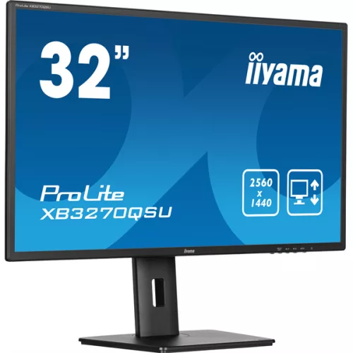 IIYAMA G-Master monitor, IPS, 31.5", 2560x1440, 16:9, 250 cd/m˛, 3ms, 1200:1, HDMI/DisplayPort/3xUSB