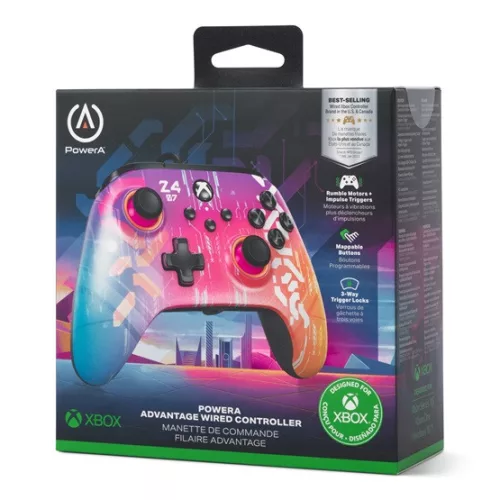 PowerA GP PowerA Advantage vezetékes Xbox Series X|S kontroller - Cyber Style