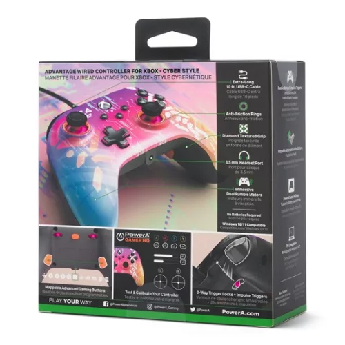 PowerA GP PowerA Advantage vezetékes Xbox Series X|S kontroller - Cyber Style