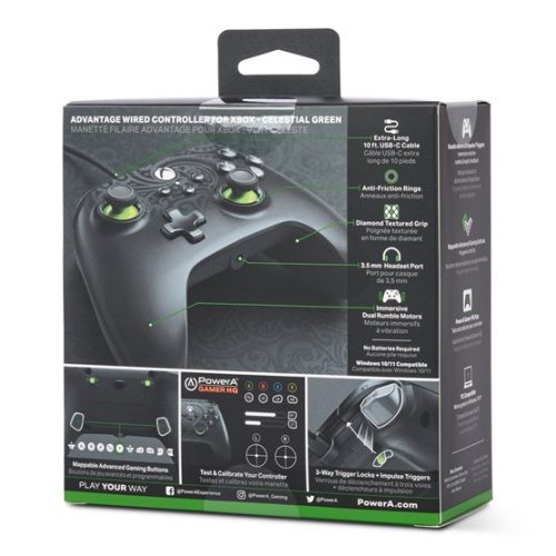 PowerA GP PowerA Advantage vezetékes Xbox Series X|S kontroller - Celestial Green