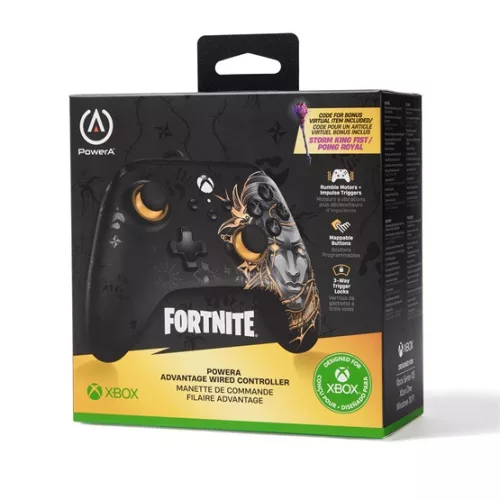 PowerA GP PowerA Advantage vezetékes Xbox Series X|S kontroller - Midas Fortnite