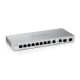 Zyxel XGS1010-12 v2, 12-Port Gigabit Unmanaged Switch with 8-Port 1G + 2-Port 2.