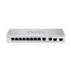 Zyxel XGS1010-12 v2, 12-Port Gigabit Unmanaged Switch with 8-Port 1G + 2-Port 2.