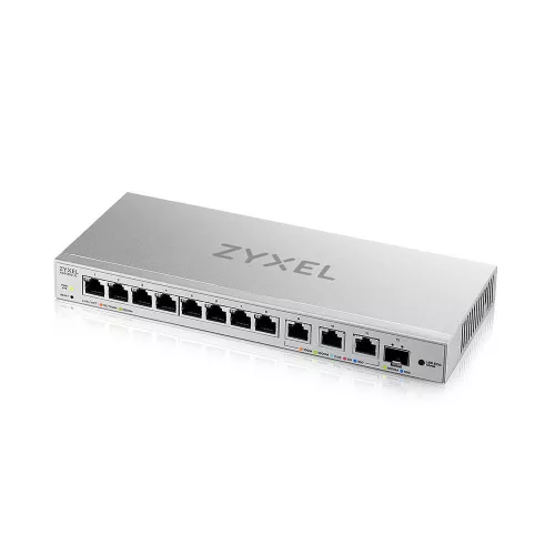 Zyxel XGS1250-12, 12-Port Gigabit webmanaged Switch with 8 port 1G + 3-Port Mult