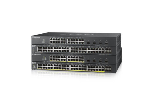 ZYXEL 52 Port Smart Managed Switch, 48x Gigabit Copper and 4x 10G SFP+, hybird mode, s