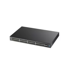   Zyxel 52-port Managed Layer2+ Gigabit Ethernet switch, 48x Gigabit metal + 4x 10
