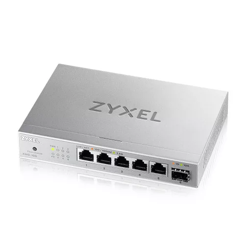 Zyxel XMG-105 5 Ports 2,5G + 1 SFP+ MultiGig unmanaged Desktop Switch