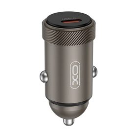   XO CC70 autós töltő Type-C aljzat (30W, PD gyorstöltő) FEKETE