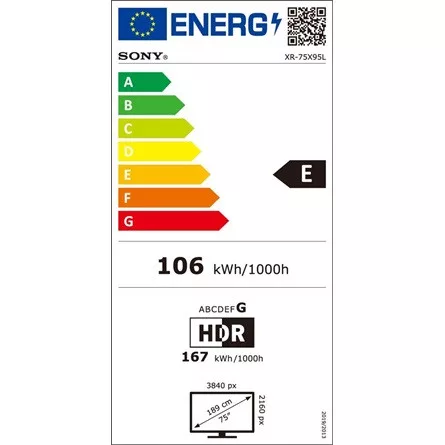 Sony 75" XR75X95LPAEP 4K UHD Smart Mini LED TV