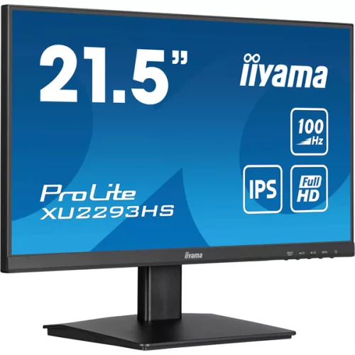 IIYAMA ProLite monitor, IPS, 21.5", 1920x1080, 16:9, 300 cd/m˛, 1ms, 1000:1, HDMI/DisplayPort