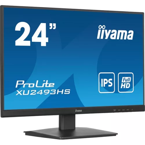 iiyama Prolite IPS monitor, 23,8", 1920 x 1080, 16:9, 250cd, 0,5ms, 1300:1 HDMI/DP, XU2493HS-B6
