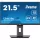 IIYAMA ProLite monitor, IPS, 21.5", 1920x1080, 16:9, 300 cd/m˛, 1ms, 1000:1, HDMI/DisplayPort/VGA,