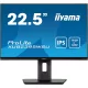 IIYAMA ProLite monitor, IPS, 22.5", 1920x1200, 16:10, 250 cd/m˛, 4ms, 1000:1, HDMI/DisplayPort/USB/VGA