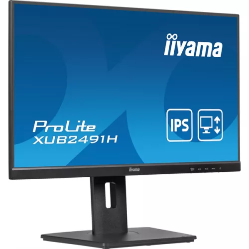 IIYAMA ProLite monitor, IPS, 23.8", 1920x1080, 16:9, 300 cd/m˛, 0,5ms, 1300:1, HDMI/DisplayPort