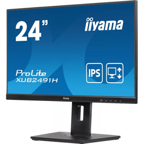 IIYAMA ProLite monitor, IPS, 23.8", 1920x1080, 16:9, 300 cd/m˛, 0,5ms, 1300:1, HDMI/DisplayPort
