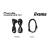 IIYAMA ProLite monitor, IPS, 23.8", 1920x1080, 16:9, 300 cd/m˛, 0,5ms, 1300:1, HDMI/DisplayPort