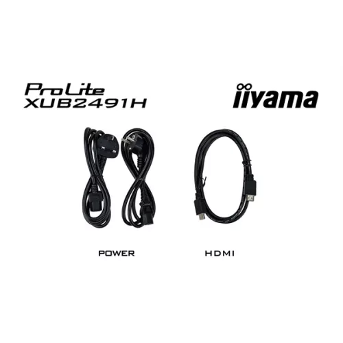 IIYAMA ProLite monitor, IPS, 23.8", 1920x1080, 16:9, 300 cd/m˛, 0,5ms, 1300:1, HDMI/DisplayPort