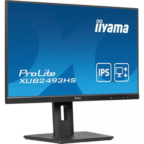 iiyama Prolite IPS monitor, 23,8", 1920 x 1080, 16:9, 250cd, 0,5ms, 1300:1 HDMI/DP, XUB2493HS-B6