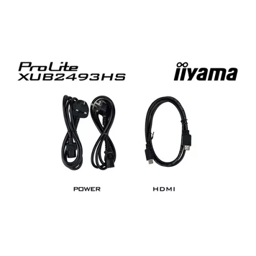 iiyama Prolite IPS monitor, 23,8", 1920 x 1080, 16:9, 250cd, 0,5ms, 1300:1 HDMI/DP, XUB2493HS-B6