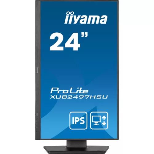 IIYAMA ProLite monitor, IPS, 23.8", 1920x1080, 16:9, 300 cd/m˛, 1 ms, 1300:1, HDMI/DisplayPort/USB