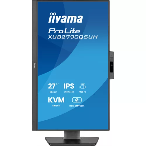 IIYAMA ProLite monitor, IPS, 27", 2560x1440, 16:9, 250 cd/m2˛, 0,4ms, 1300:1, HDMI/DisplayPort/USB-C