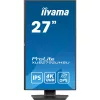 IIYAMA ProLite monitor, IPS, 27", 3840x2160, 16:9, 350 cd/m˛, 4ms, 1300:1, HDMI/DisplayPort/USB