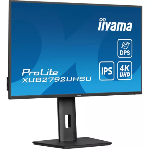 IIYAMA ProLite monitor, IPS, 27", 3840x2160, 16:9, 350 cd/m˛, 4ms, 1300:1, HDMI/DisplayPort/USB