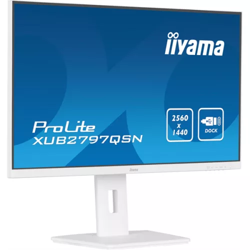 IIYAMA ProLite monitor, IPS, 27", 2560x1440, 16:9, 300 cd/m˛, 1ms, 1300:1, HDMI/DisplayPort/RJ45