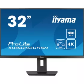   IIYAMA ProLite monitor, IPS, 31.5", 3840x2160, 16:9, 350 cd/m˛, 4ms, 1000:1, HDMI/DisplayPort/2xUSB/RJ45