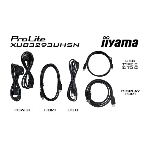 IIYAMA ProLite monitor, IPS, 31.5", 3840x2160, 16:9, 350 cd/m˛, 4ms, 1000:1, HDMI/DisplayPort/2xUSB/RJ45