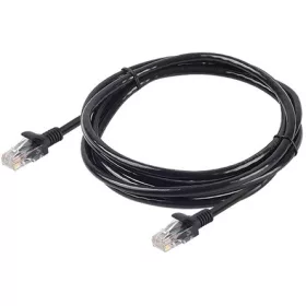   OEM RJ45 CAT6 UTP - RJ45 CAT6 UTP M/M adatkábel 0.5m fekete LSOH