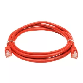   OEM RJ45 CAT6 UTP -> RJ45 CAT6 UTP M/M adatkábel 1m piros LSOH