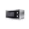 SHARP YC-MG01ES grilles mikrohullámú sütő, 20L, mikro: 800W, grill: 1000W, teljesítményfokozatok: 5, kiolvasztó funkció