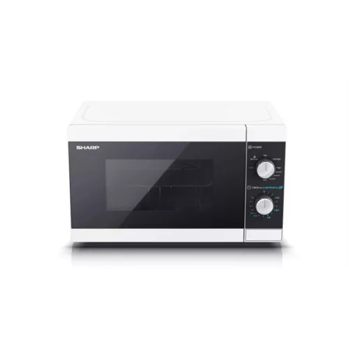 SHARP YC-MG01EW 20L,digitális grilles mikrohullámú sütő, mikro: 800W, grill: 1000W, kiolvasztó funkció, Fehér