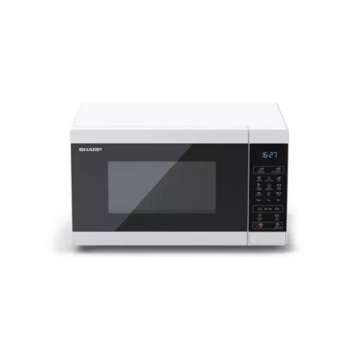 SHARP YC-MG02EW 20L, grilles mikrohullámú sütő, mikor: 800W, grill: 1000W, programok: 8, digitális, gyerekzár