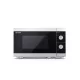 SHARP YC-MS01ES mikrohullámú sütő, 20 L, 800W, mechanikus, teljesítményfokozatok: 5, kiolvasztó funkció