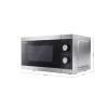 SHARP YC-MS01ES mikrohullámú sütő, 20 L, 800W, mechanikus, teljesítményfokozatok: 5, kiolvasztó funkció