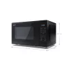 SHARP YC-MS252AE-B 25L, digitális mikrohullámú sütő, 900W, teljesítményfokozatok: 11, Eco funkció, Fekete