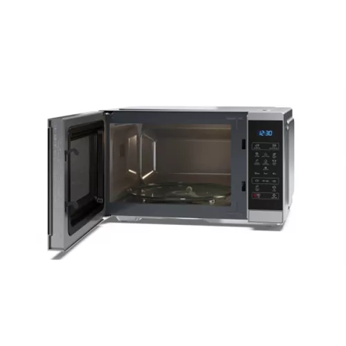 SHARP YC-MS252AE-S 25L, digitális mikrohullámú sütő, 900W, teljesítményfokozatok: 11, Eco funkció, Ezüst/Fekete