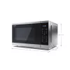 SHARP YC-MS252AE-S 25L, digitális mikrohullámú sütő, 900W, teljesítményfokozatok: 11, Eco funkció, Ezüst/Fekete