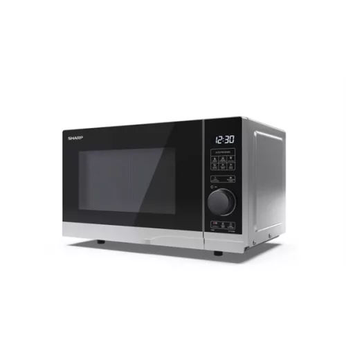 SHARP YC-PS204AE-S 20L mikrohullámú sütő, 700W, teljesítményfokozatok: 10,  Ezüst