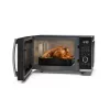SHARP YC-QG254AEB 25L, forgótányér nélküli, grilles mikrohullámú sütő, mikro: 900W, grill: 1000W, fokozatok:10
