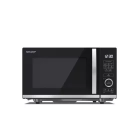   SHARP YC-QS204AEB 20L, forgótányér nélküli, mikrohullámú sütő, 800W, teljesítményfokozatok: 10, ECO funkció, Fekete