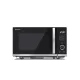 SHARP YC-QS204AEB 20L, forgótányér nélküli, mikrohullámú sütő, 800W, teljesítményfokozatok: 10, ECO funkció, Fekete