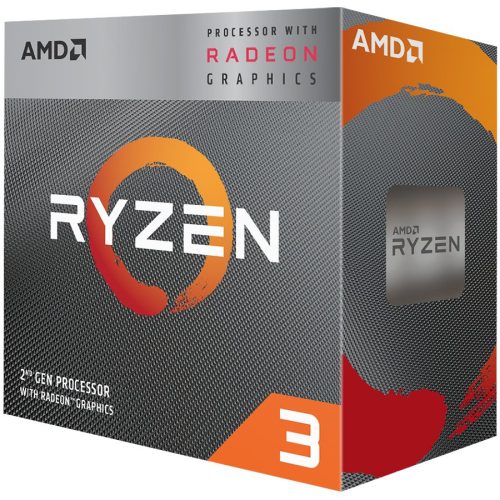 AMD CPU Desktop Ryzen 3 4C/4T 3200G (4.0GHz,6MB,65W,AM4) MPK, RX Vega 8 Graphics, with Wraith Stealth cooler