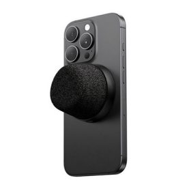   USAMS YC016 bluetooth hordozható hangszóró (v5.3, 500mAh belső akku, MagSafe, LED fény) FEKETE