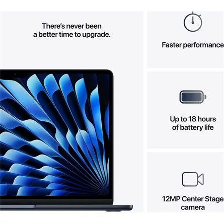 Apple MBA 15.3: MIDNIGHT/M4 10C CPU/10C GPU/32GB/512GB-70W USB-C Adapter-MAG