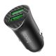 HOCO Z39 autós töltő 2 USB aljzat 18W, gyorstöltő 3.0, FEKETE